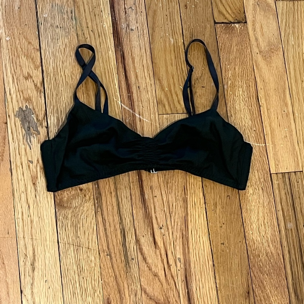 dark green malia mills bikini top
